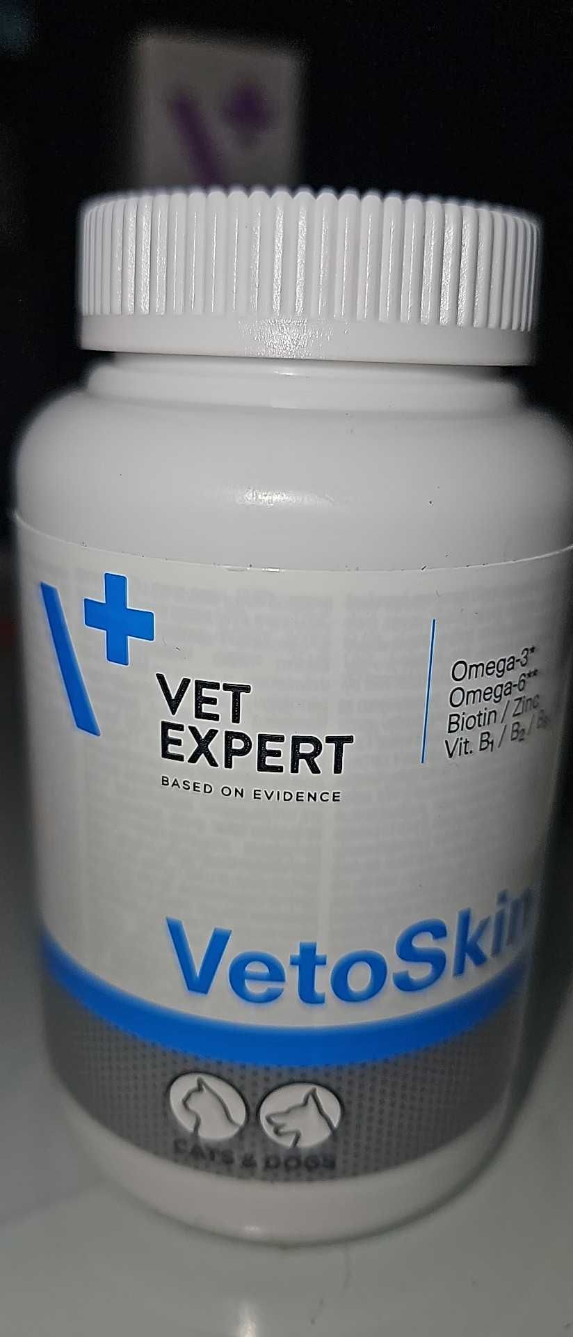 VET EXPERT VetoSkin na sierść skórę psa/kota 60 kapsułek