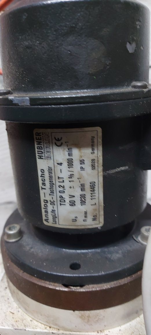 Tachogenerator hubner TDP 0,2 LT-4 przekładnia vogel
