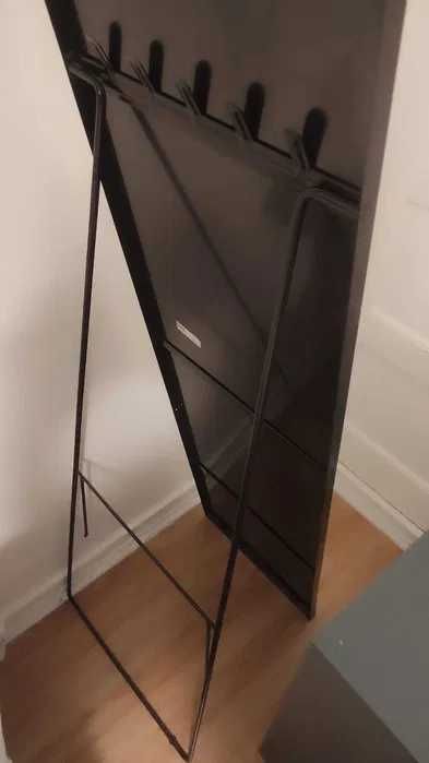 Espelho de pé, preto, 40x167 cm