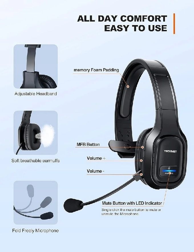 Słuchawka BT Tecknet TK-HS001