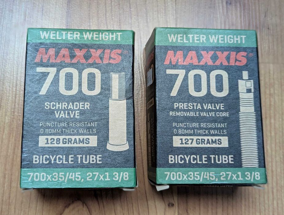 Камера Maxxis Welter Weight 700x33/45 Schrader (AV) + Presta (FV)