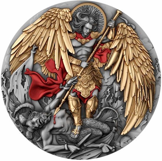 Продам срібну монету T&S Coin — “Michael / Архангел Михаїл” 2 oz, 2024