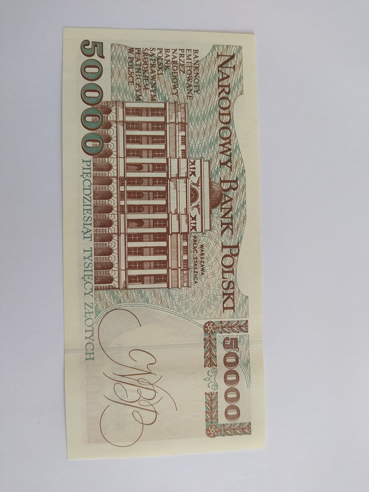 Banknot 50000 złotych UNC