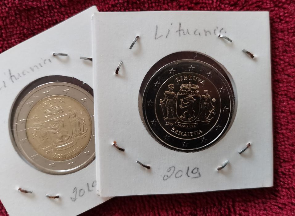 Moeda UNC comemorativa de 2€ - Lituânia 2019