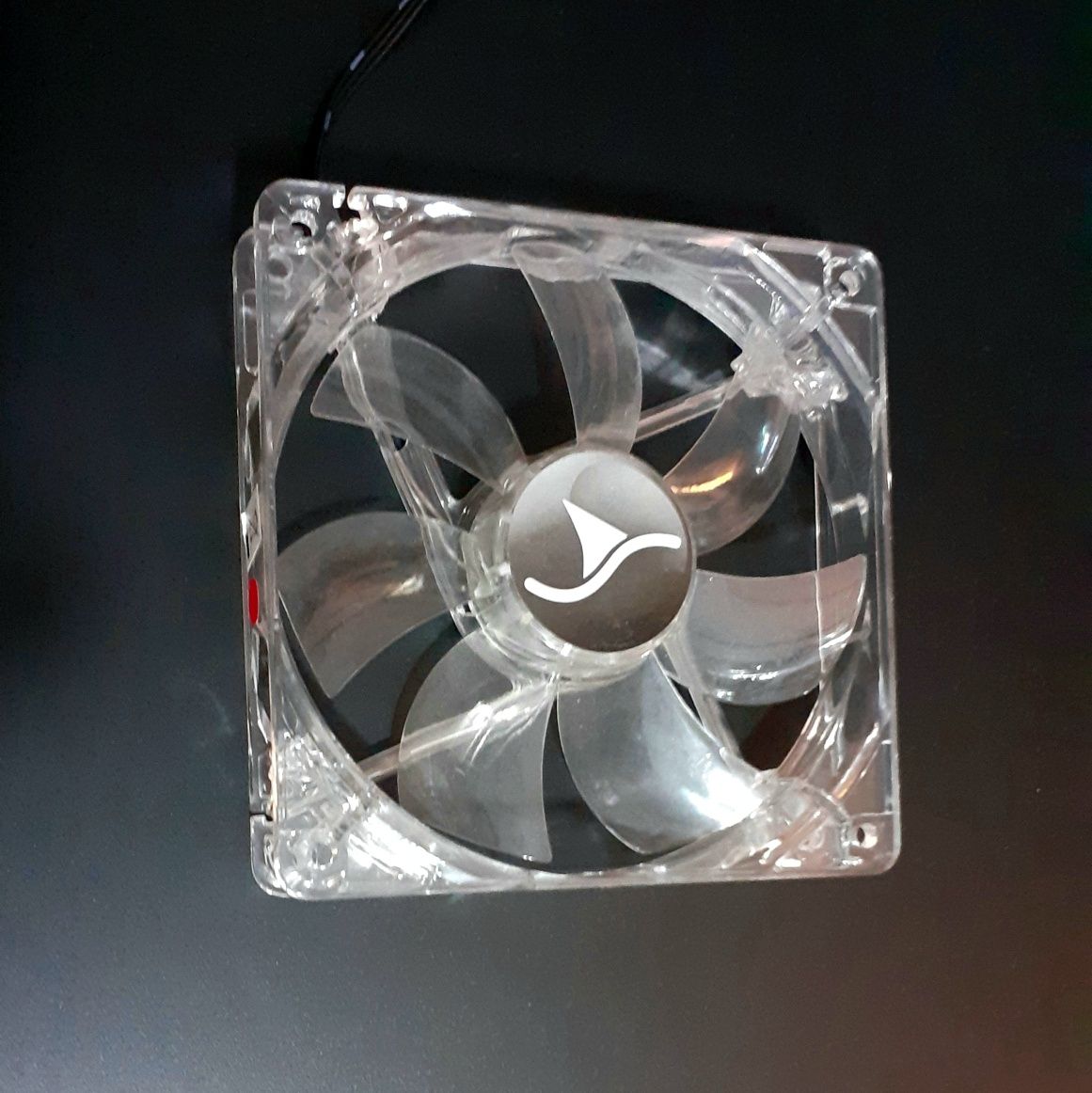 Cooler /Fan / Ventoinha 120 mms transparente com leds vermelhos