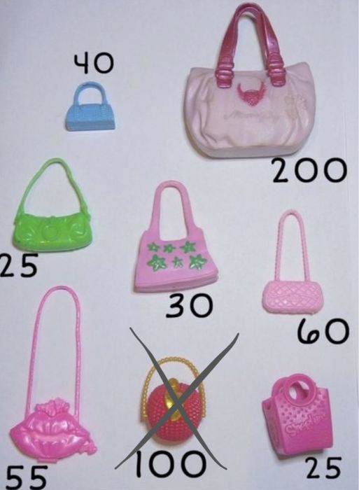 Кукольные аксессуары.Сумочки,тремпель и тд.(монстр хай,эвер афтер хай)