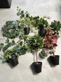 IKEA Sztuczne rośliny i kwiaty zestaw 8 sztuk