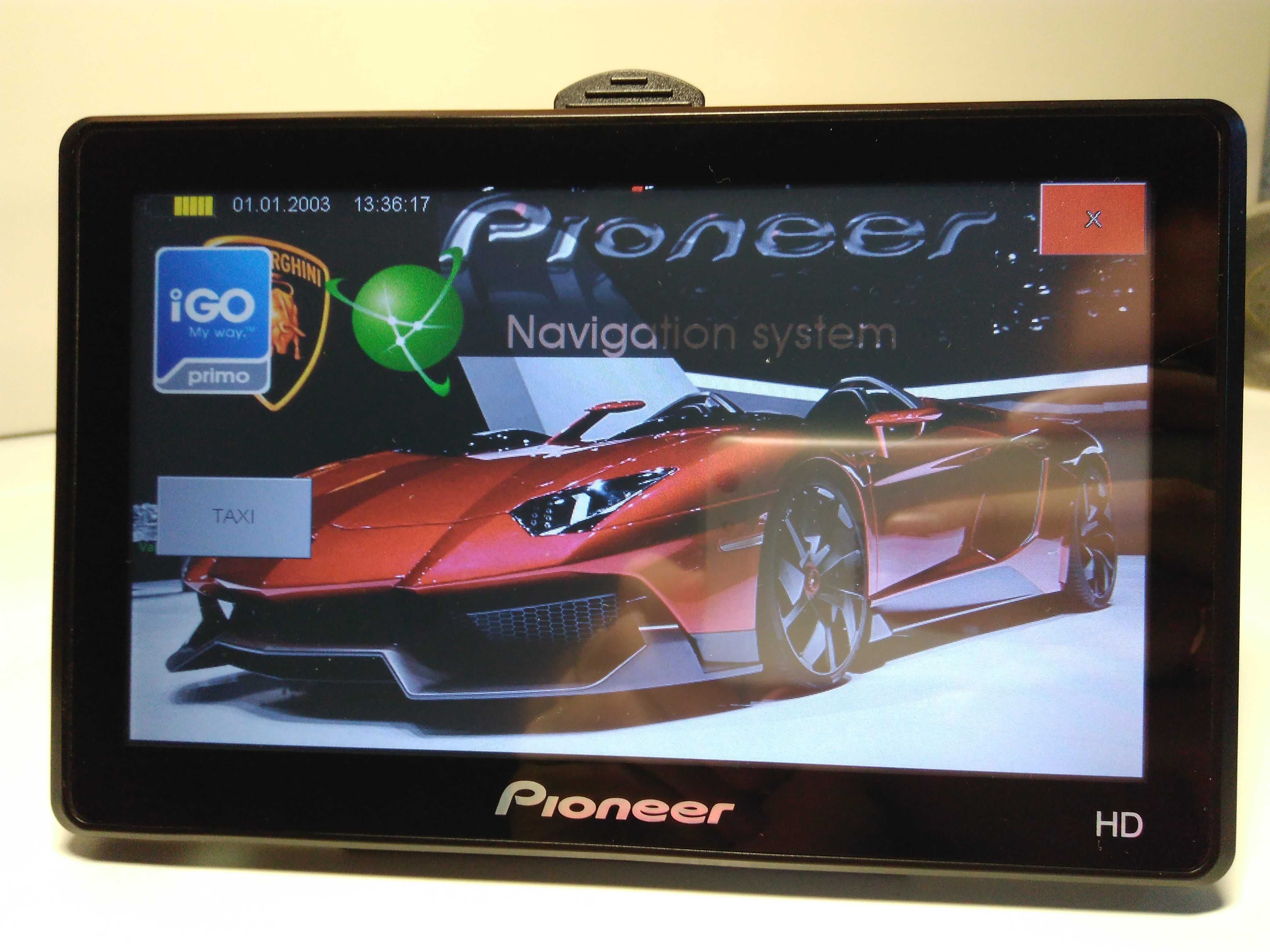 GPS навигатор Pioneer HD с картами 2025 Украины и Европы (IGO,Navitel)