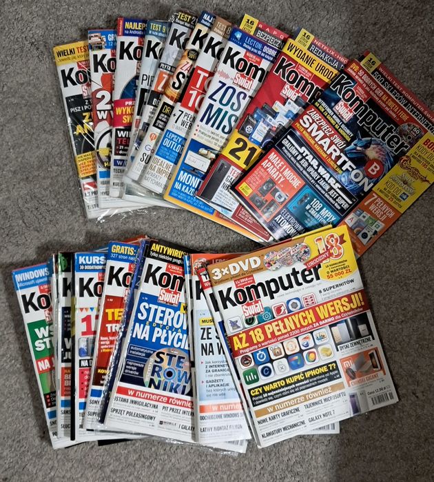 Kolekcjonerskie numery czasopisma Komputer Świat