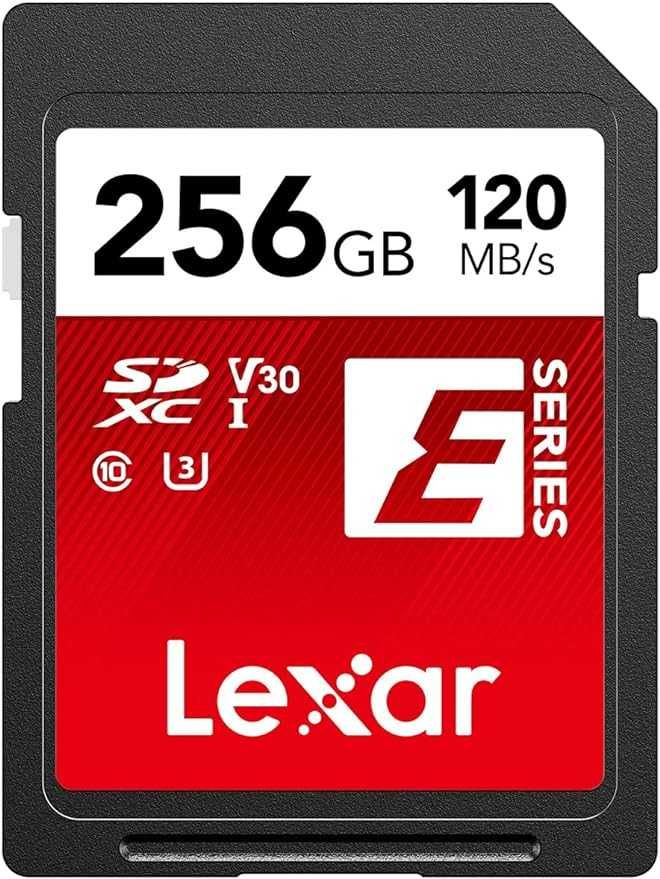 Lexar 256GB SD Karta Pamięci Odczyt do 120 MB/s