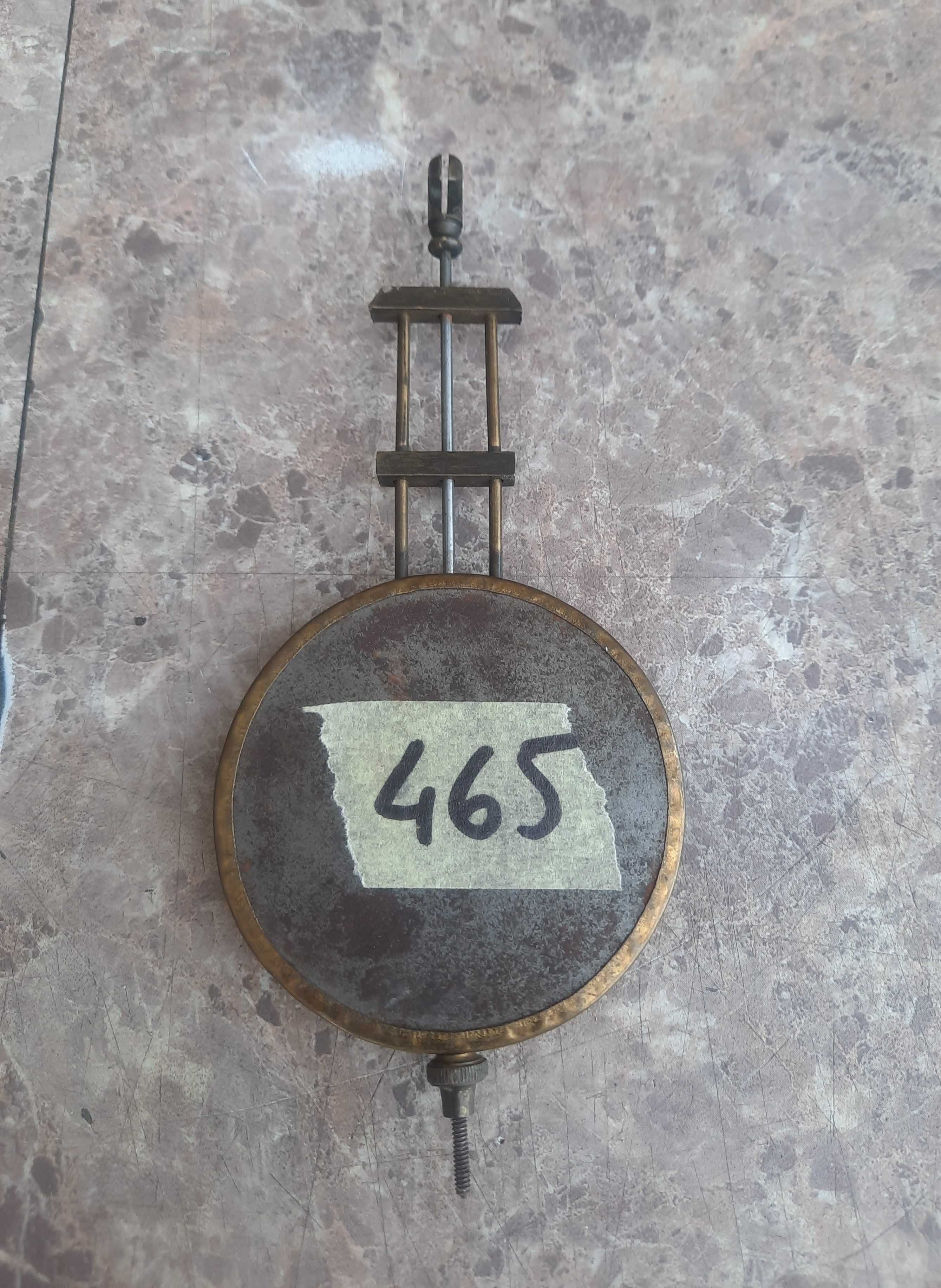 465 Wahadło starego zegara miniatury Junghans 6,5cm dł 15cm