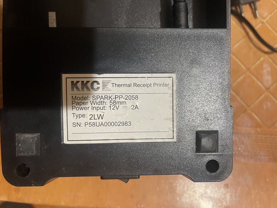 Model: SPARK-PP-2058 принтер чековий 60 мм папір термо