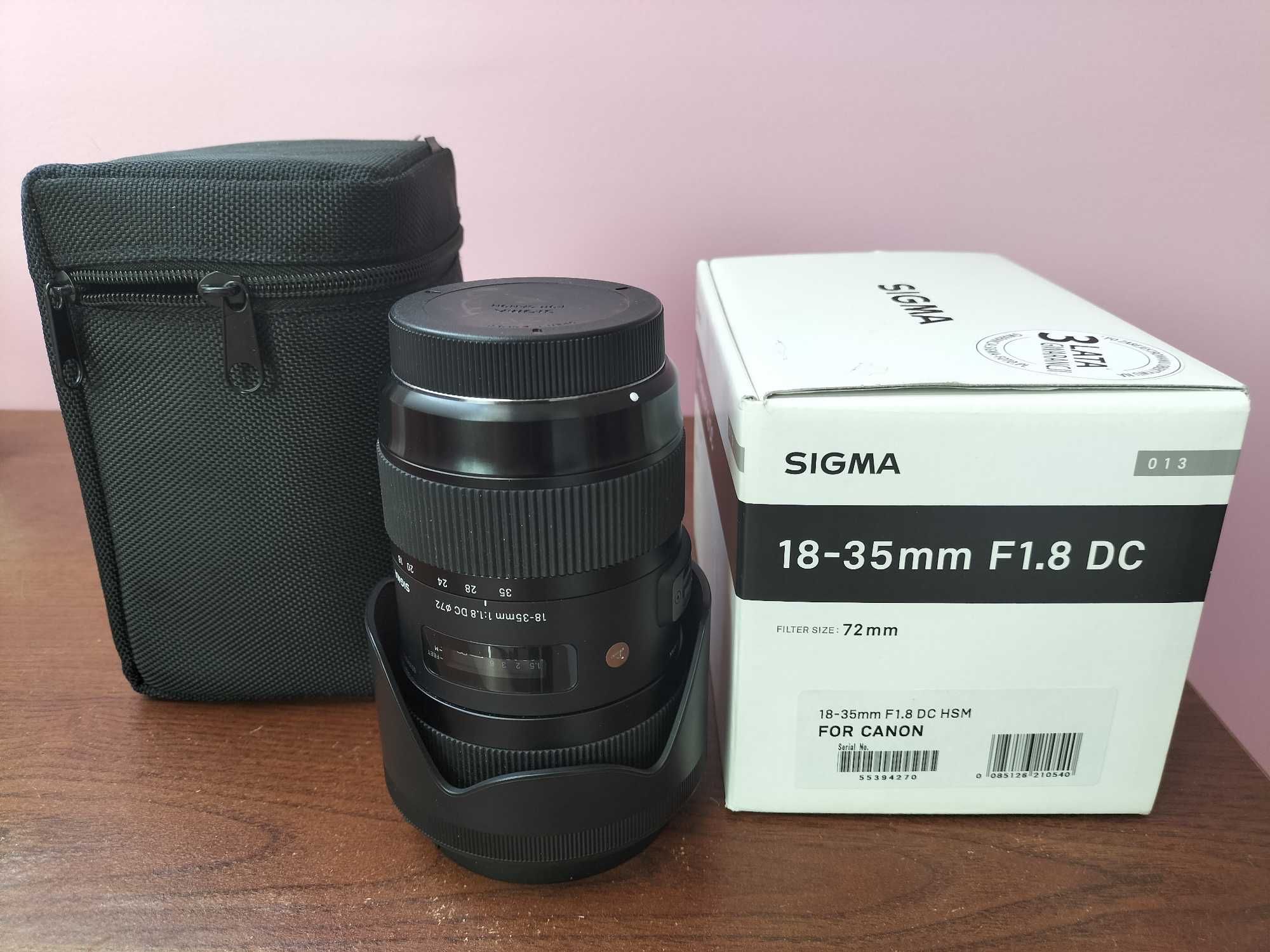 Sigma 18-35 mm f/1.8 DC HSM mocowanie Canon