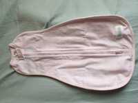 Otulacz Woombie kombinezon śpiworek niemowlak różowy 2,5 -6 kg
