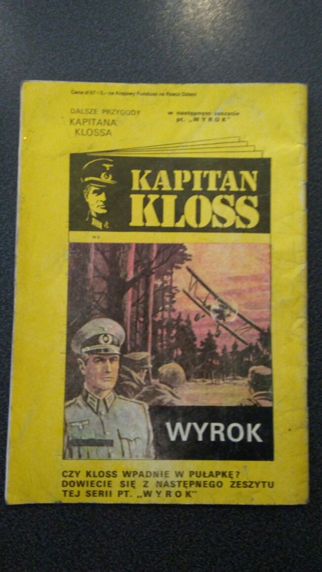 Komiks Hans Kloss Cafe Rose wydanie II 1986