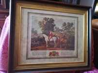 Quadro Antigo Caça