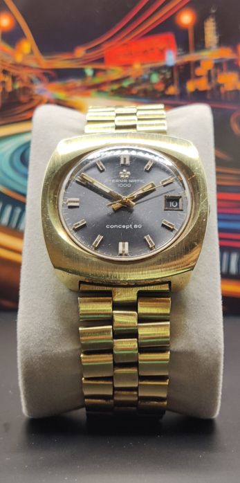 Eterna-Matic Concept 80 złoty zegarek vintage