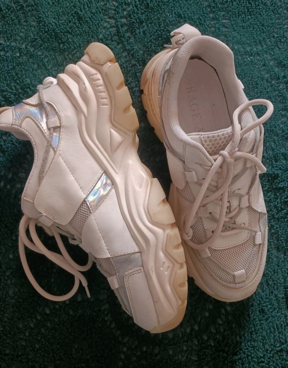 Buty RAGE AGE - 37 - białe skóra naturalna sneakersy adidasy