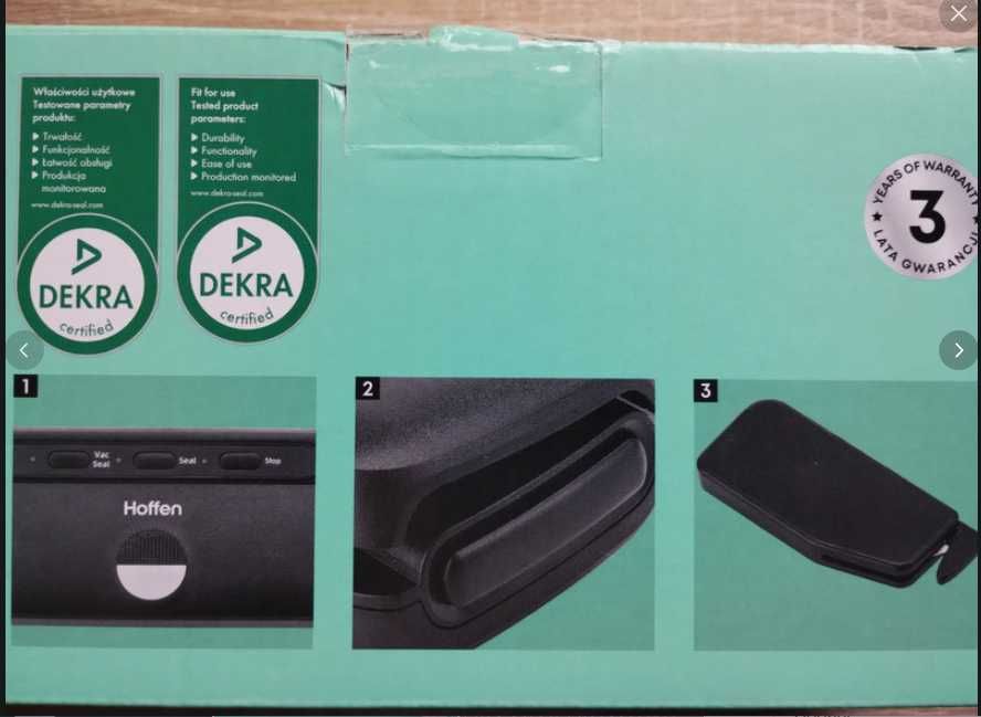 Zgrzewarka do pakowania próżniowego 110w czarna