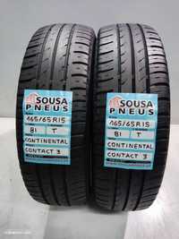 2 pneus semi novos 165-65r15 continental - oferta dos portes 75 euros