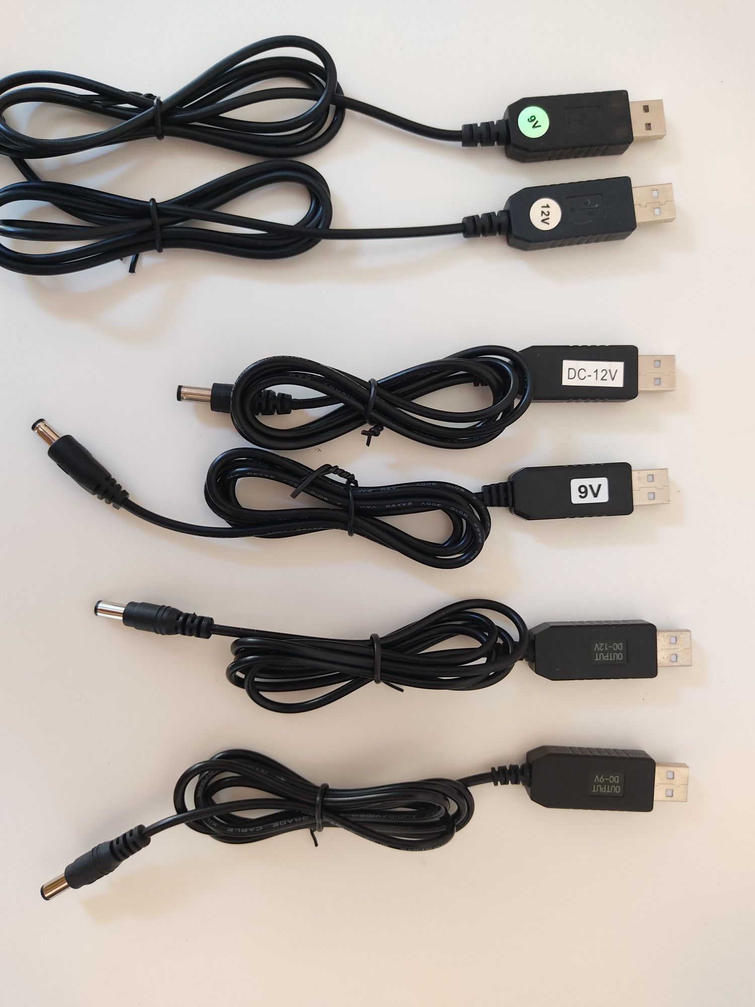 Кабель  USB-DC c 5v на 9v и 12v для Питания Роутера от Павербанка