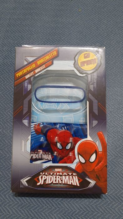 Nowy zestaw portfelik i opaska na rękę Spiderman