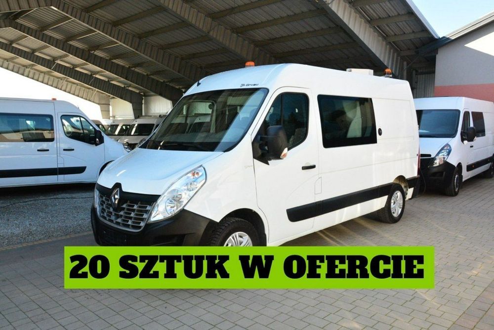 Renault Master  średniak 7 osobowy brygadówka doka dystrybutor servis regały