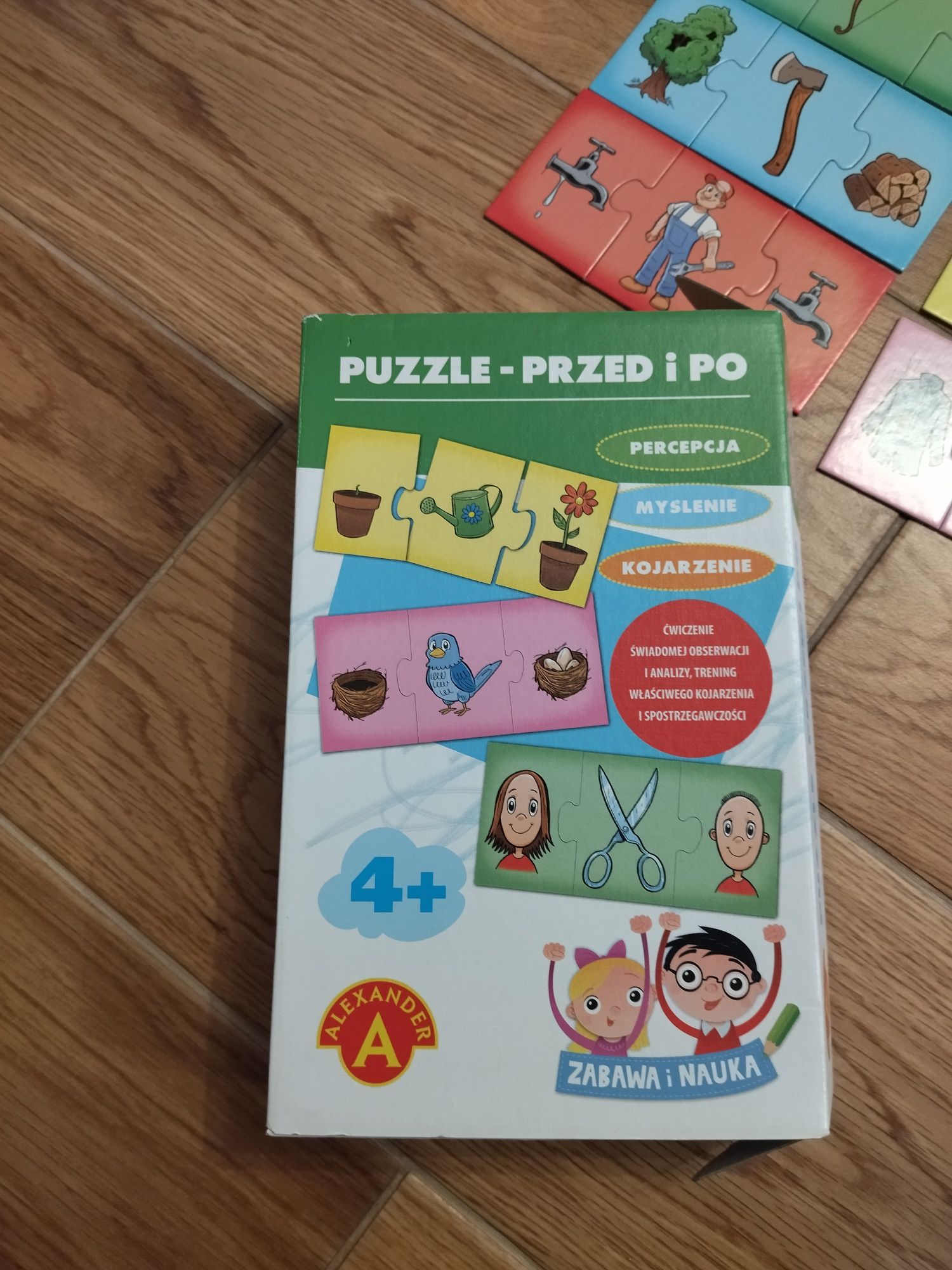 Puzzle przed i po