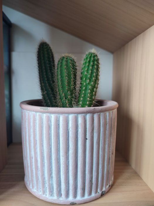 Stara Doniczka osłonka ceramiczna różowa