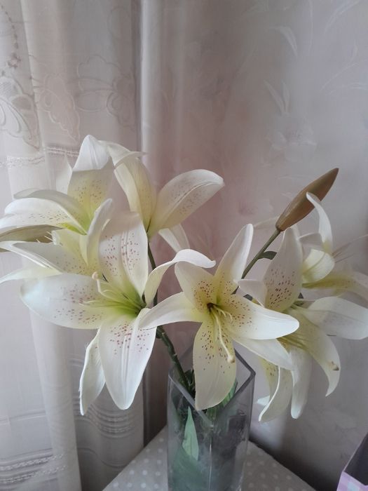 Штучні квіти, букет з вазою, Англія