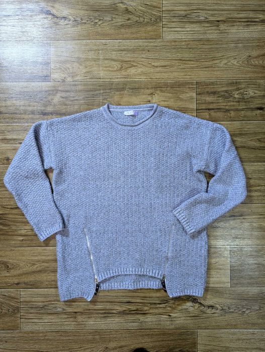 Жіночий Светр сіро-блакитний Olko Теплий, 35% Вовна, L 50, Стан 9 з 10