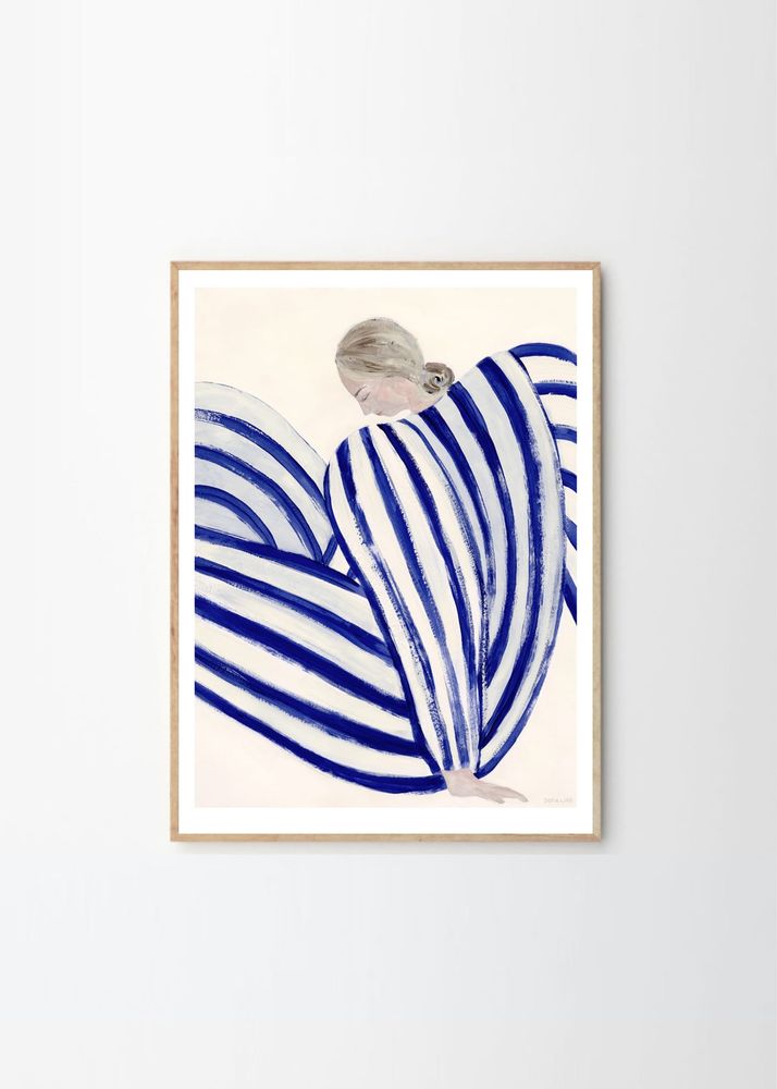 Plakat Blue Stripe At Concorde 30x40 cm, oryginalny, autor Sofia Lind