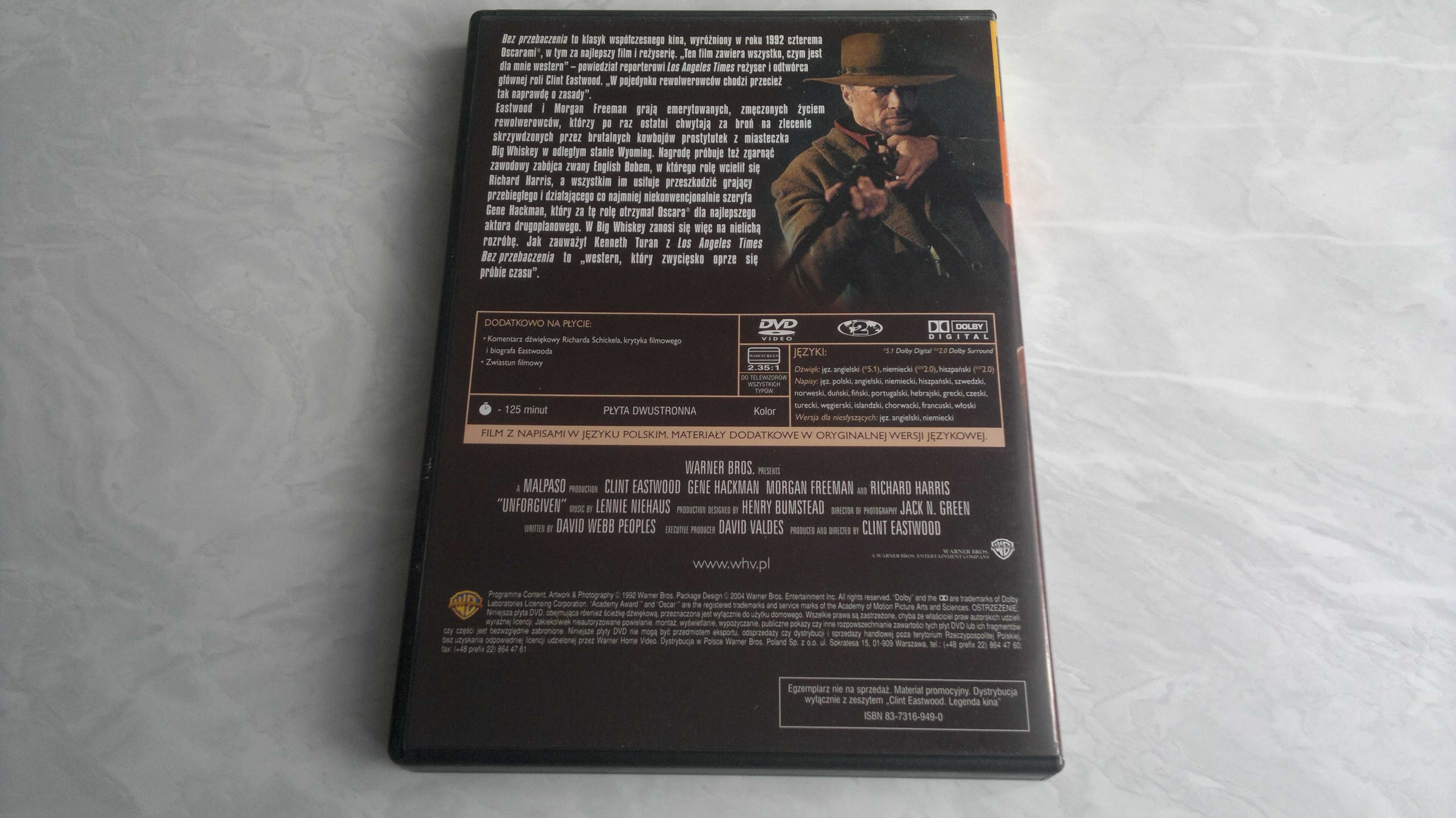 Bez Przebaczenia DVD Eastwood