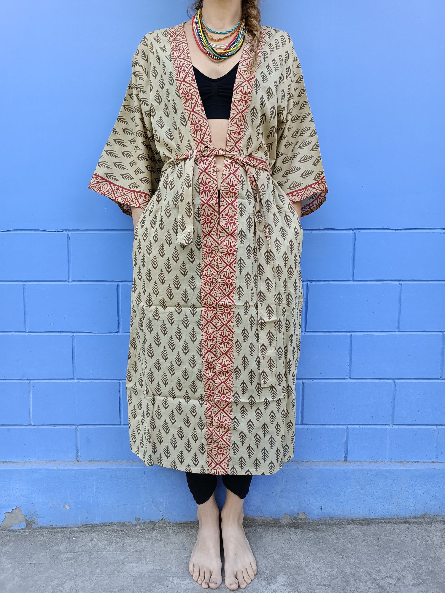 Kimono bawełniane cienkie