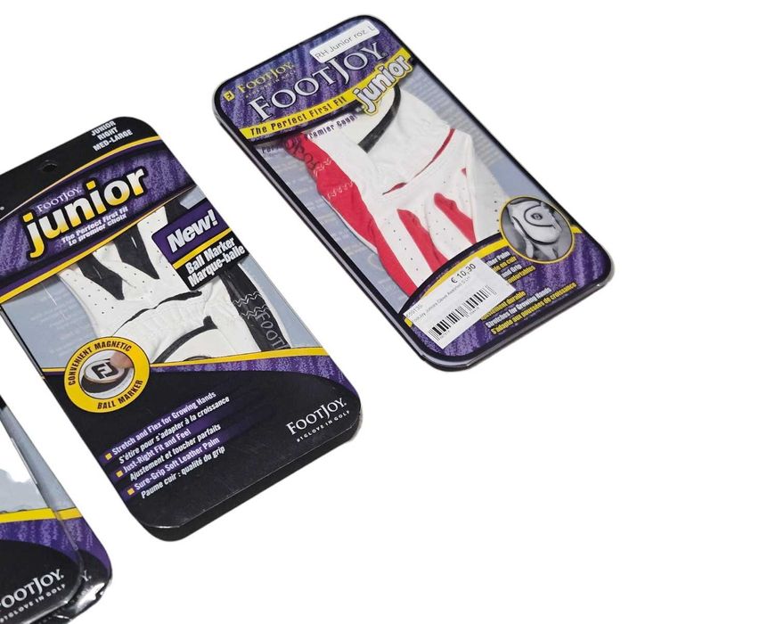 10x prawa rękawiczka golfowa Footjoy Junior rozmiar S M ML L