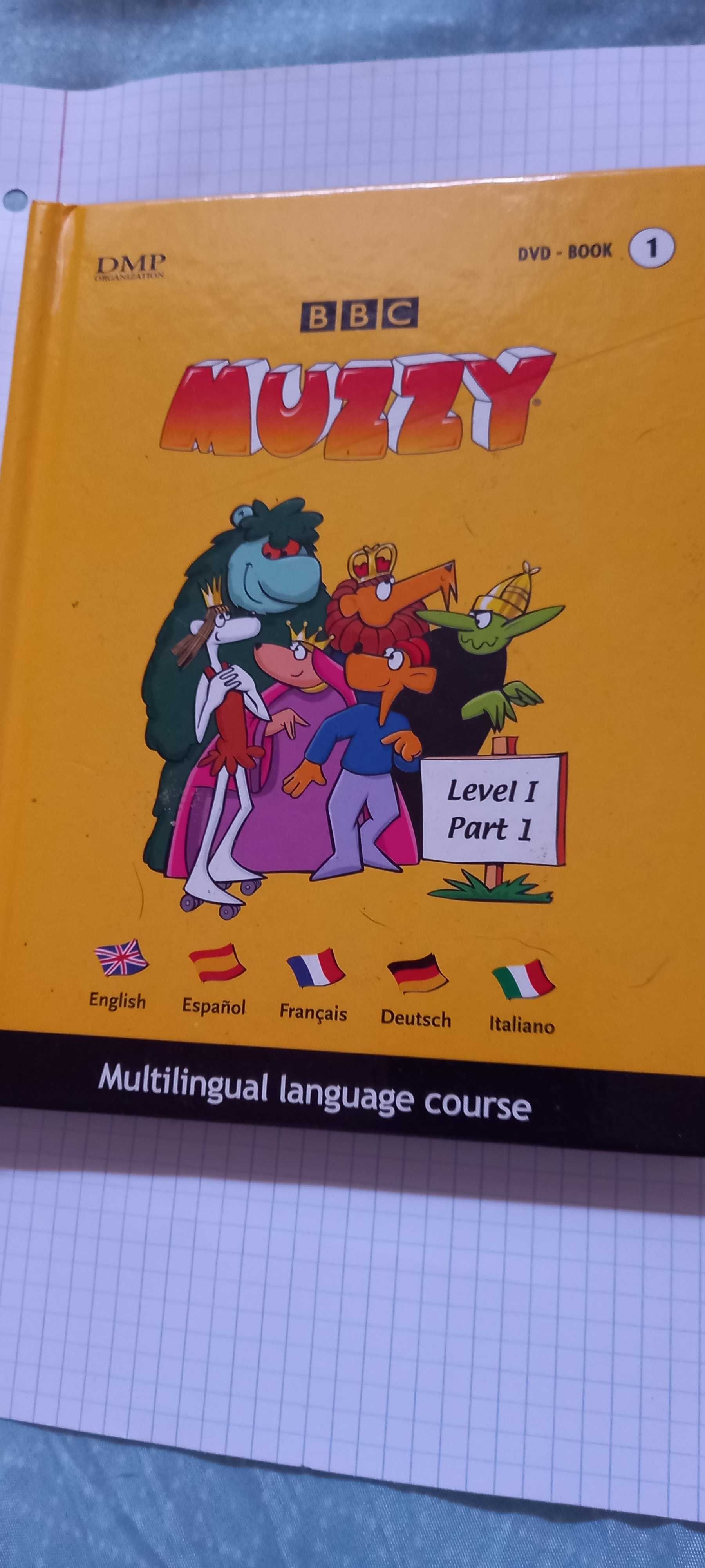 Livro e DVD "Muzzy - Level 1 - Part 1 - DVD" da BBC ensino de línguas