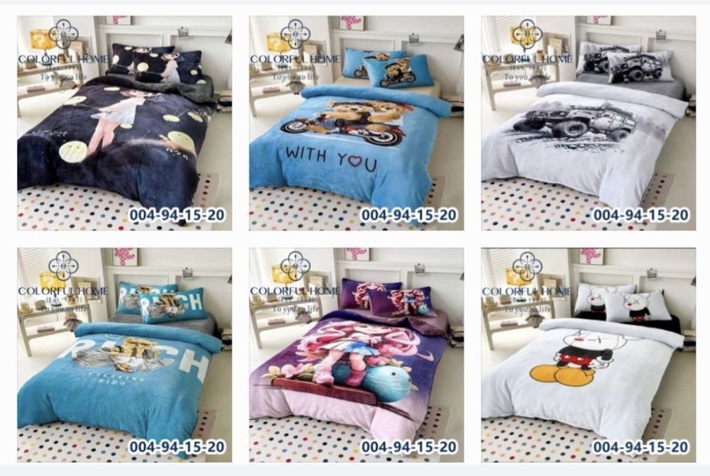 Новинка Дитяча тепла велюрова постіль, Полуторка