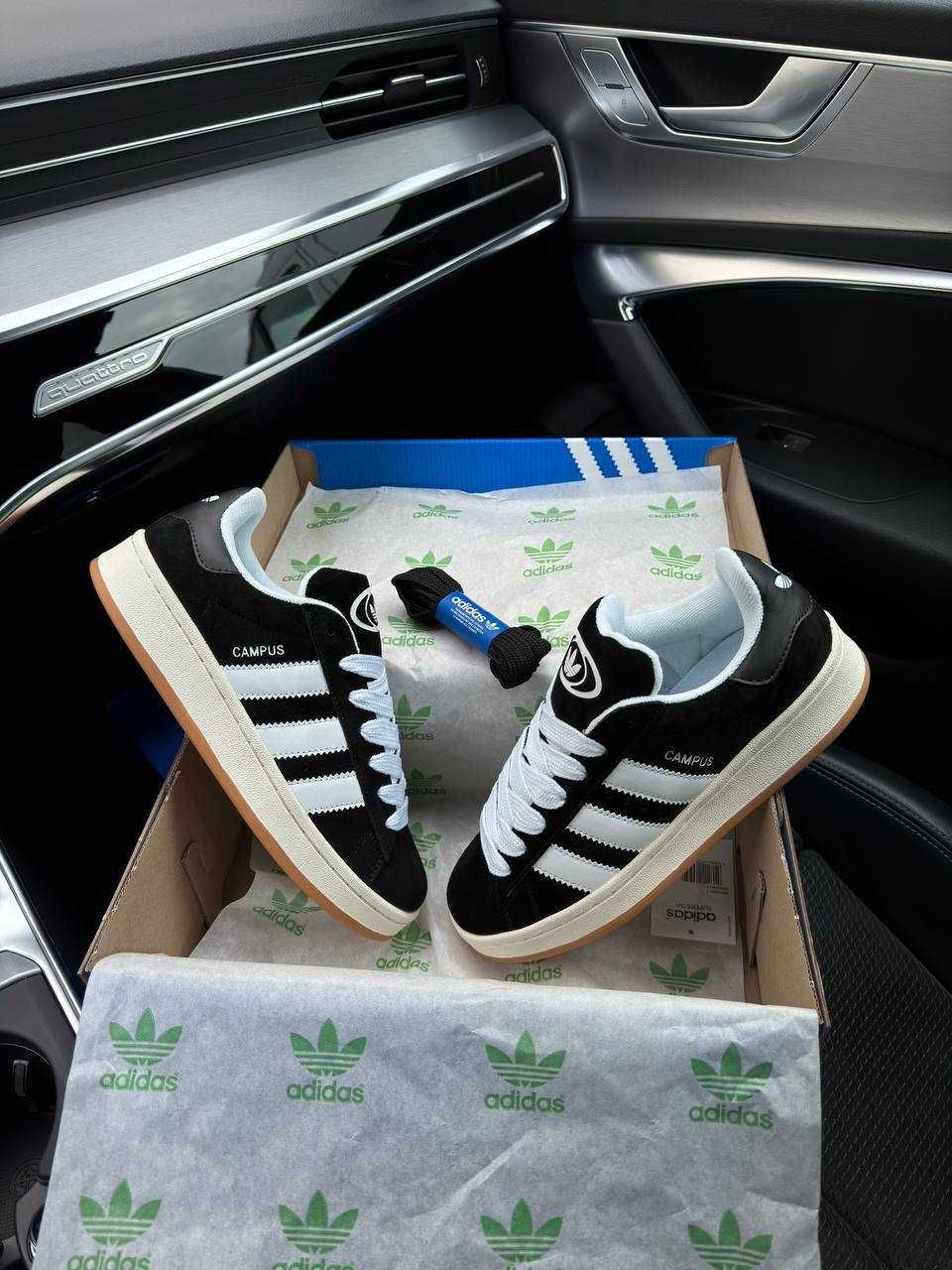 Чоловічі кросівки адідас кампус Adidas Campus 00s Black Gum [41-45]