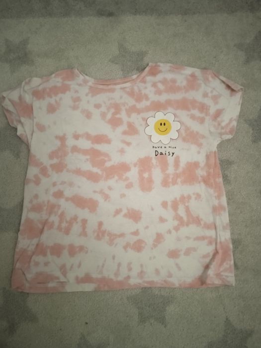 Biało-różowa bluzka