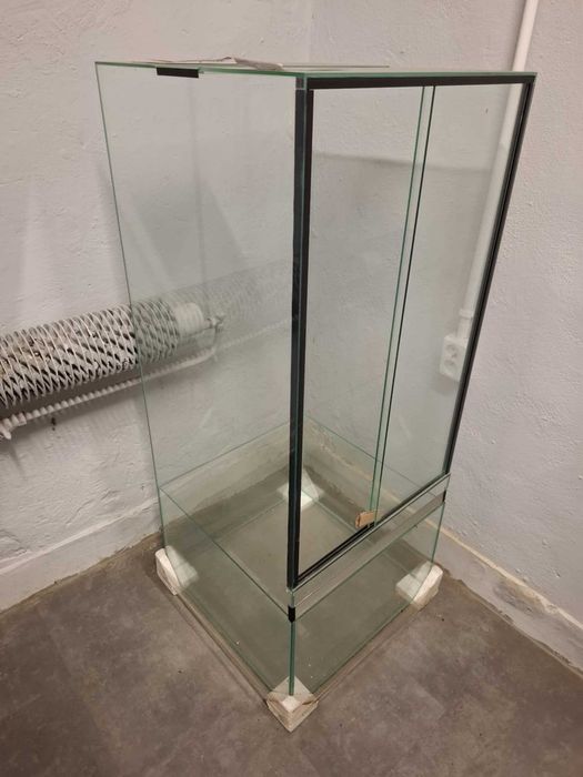 Terrarium szklane - Paludarium (terrarium + akwarium) 50x50x120cm