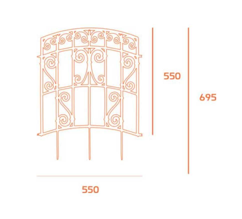 Płotek Pergola Antico Domelo - jak kuty metal