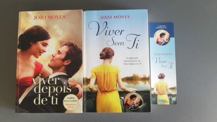 livros viver depois de ti e viver sem ti - jojo moyes