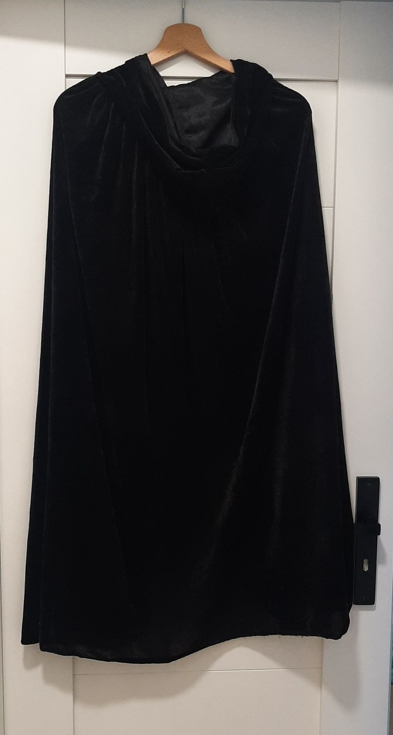 Czarna peleryna ok 100cm