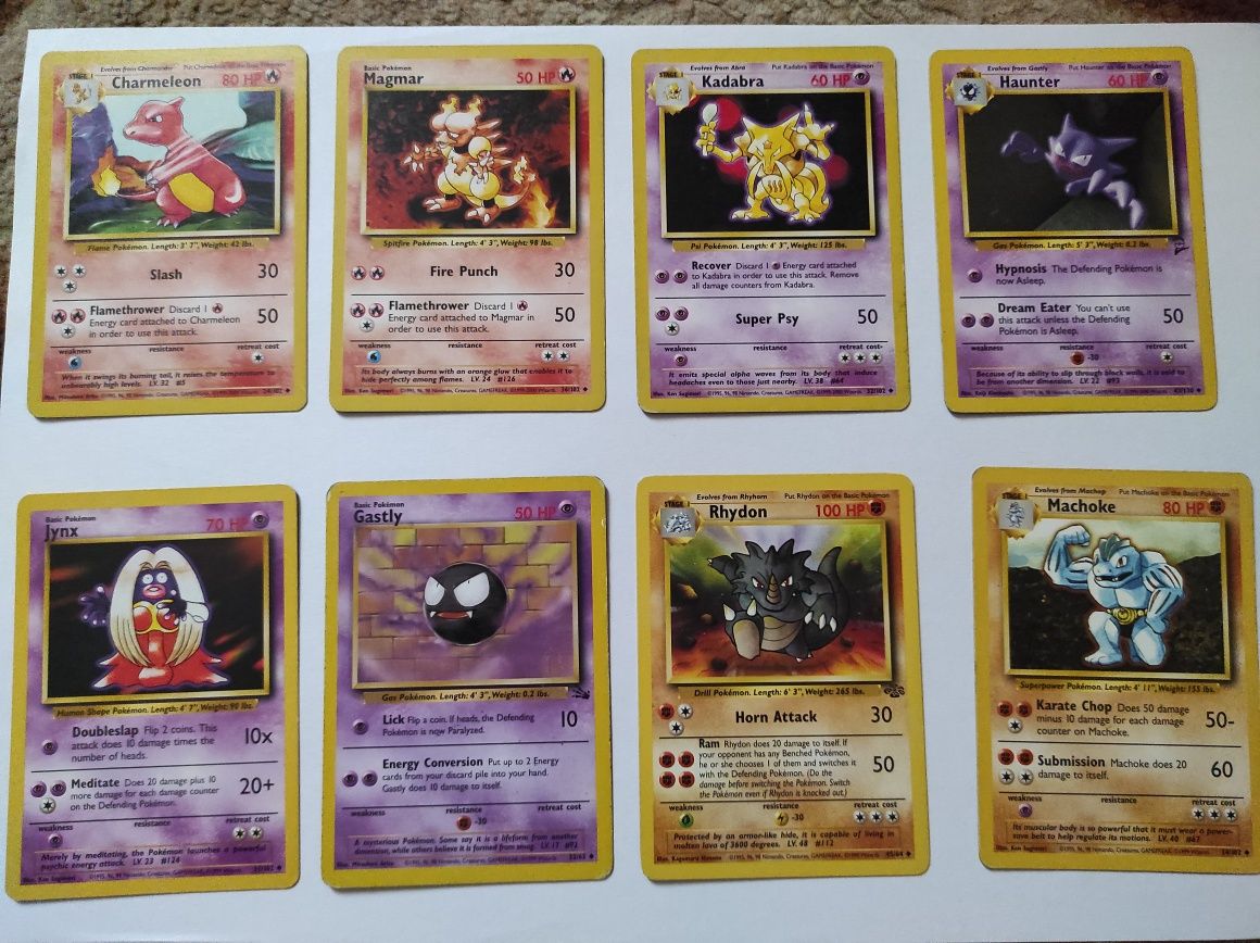 Karty Pokemon Base Set Uncommon