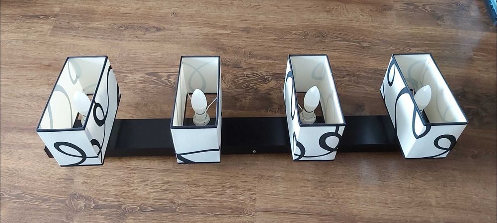 Lampa żyrandol na 3 i na cztery punkty świetlne
