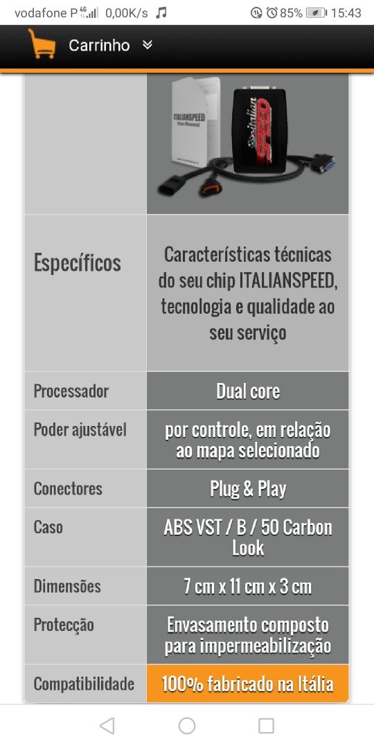 Italian box potência 1.6 tdci de 90cv