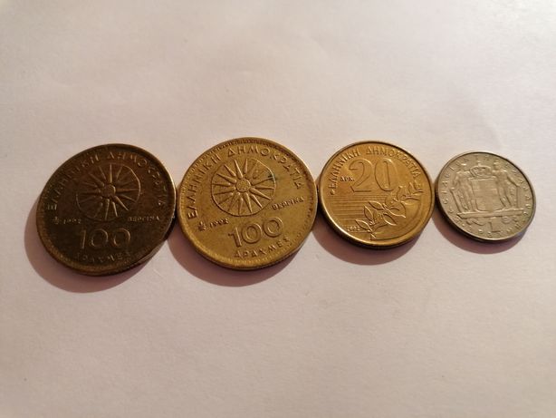 Greckie stare monety 1970r-1992r OKAZJA!!
