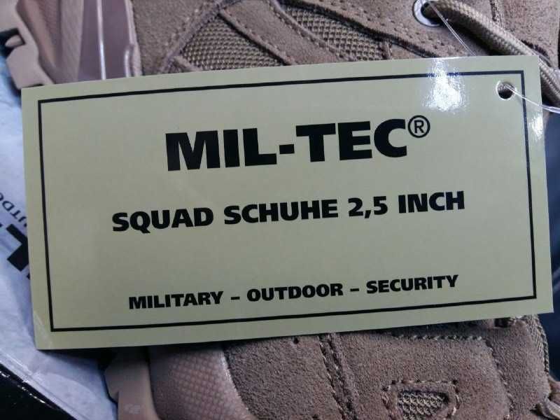 Кросівки Mil-Tec Squad Shoes 2.5 Inch, колір Coyote. Новий товар.