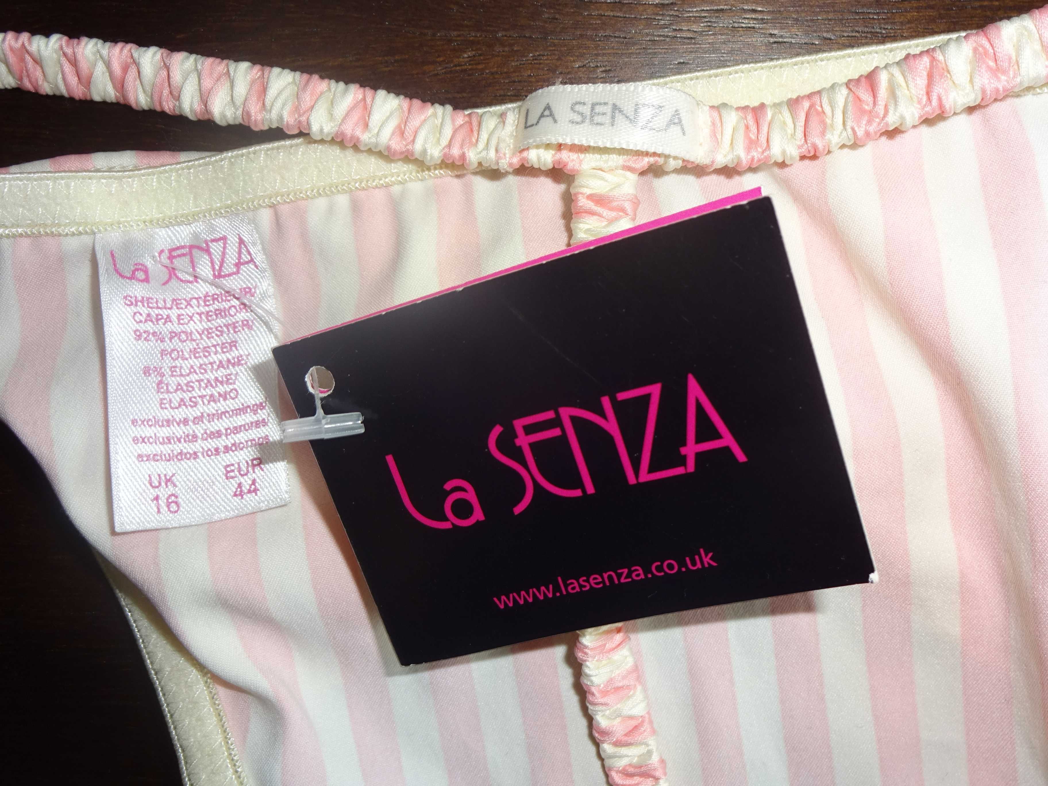 LA SENZA nowe śliczne oryginalne stringi OKAZJA pink / ivory EUR 44
