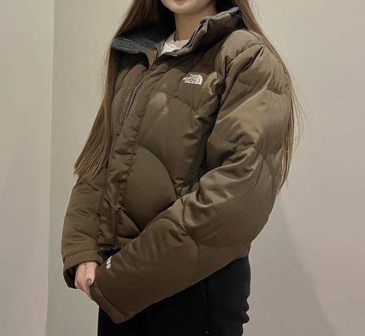Пухова куртка, вкорочена the north face оригінал